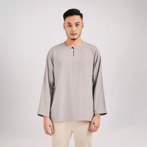 KURTA KHALEED (LONG SLEEVE) - Smokey Grey (2XL)